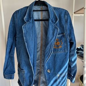 Harve Benard Blue Denim Blazer